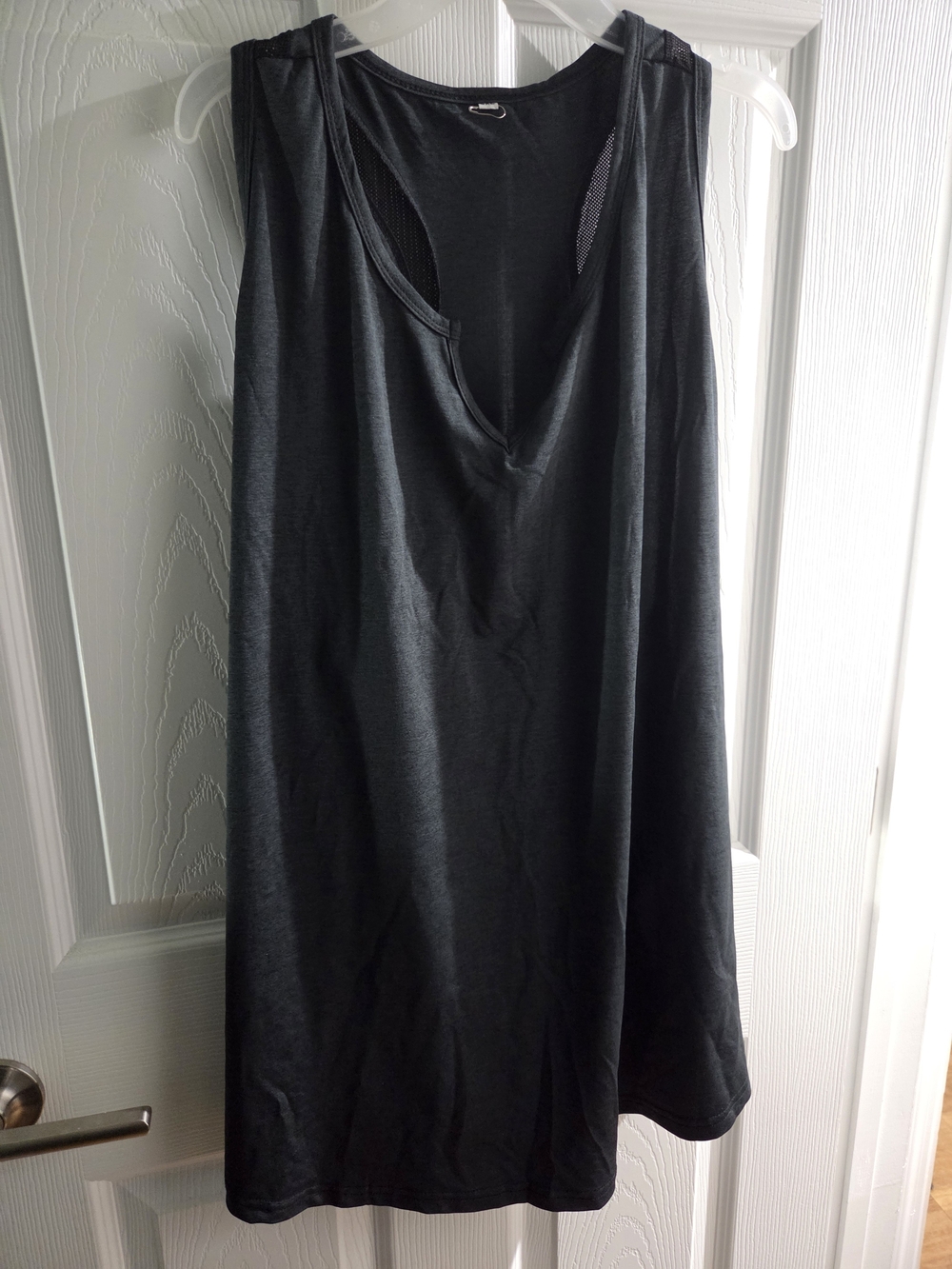 Women's Black V-Neck Racerback Workout Top - Size 5xl